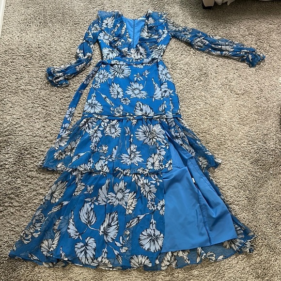 AMANDA Uprichard Maxi Long Blue Dress Size S Please see measurements below 👇 - Picture 9 of 12